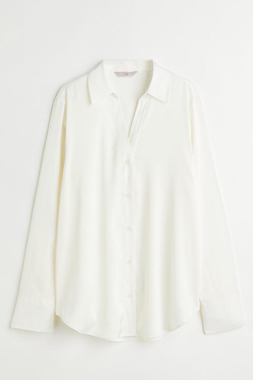 V-neck blouse - Cream