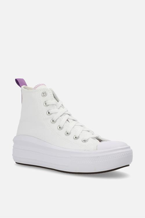 Chuck taylor all star move platform hi - white/pixel purple/white
