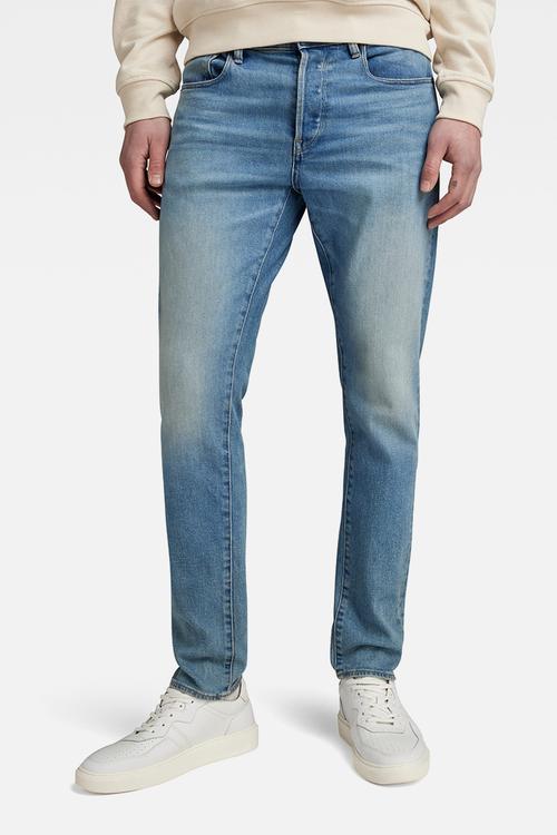 3301 Slim Bright saigon stretch denim r  - sun faded waterside