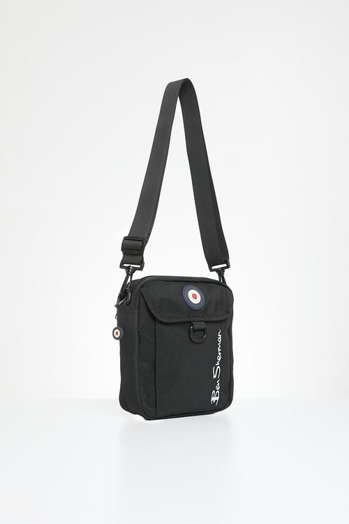 Ben cross body canvas - black