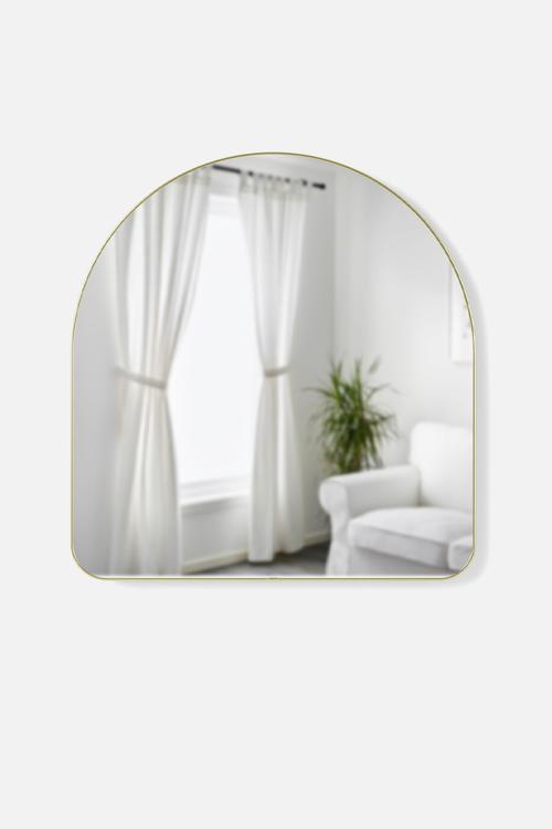 Hubba arched mirror - brass