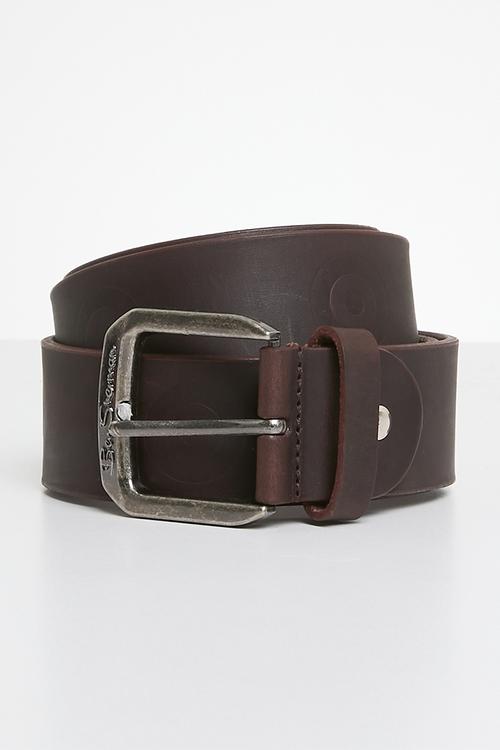 Target emboss leather - brown