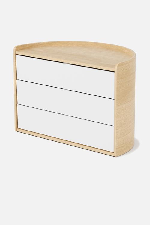 Moona organiser - white & natural