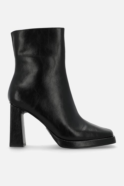 Freya block heel boot - black