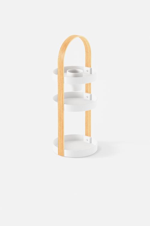 Umbra bellwood cosmetic organizer - white & natural