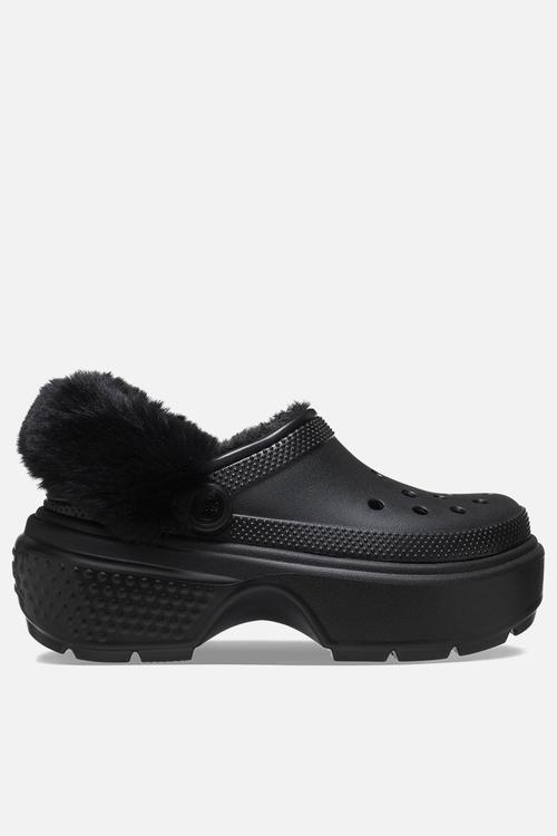 Stomp lined clog - dark iris