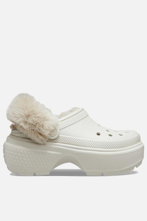 Stomp lined clog - stucco