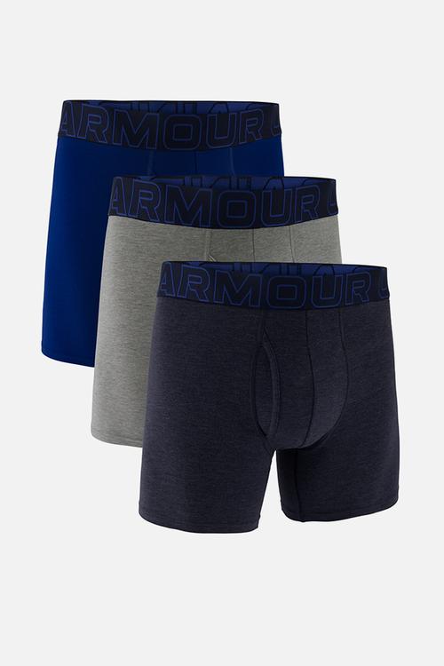 Cotton 6" 3 pack solid boxer briefs - multi