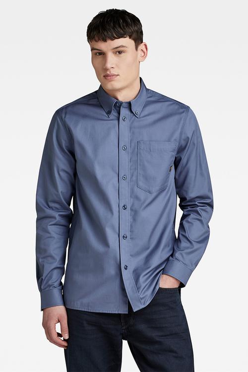 One pocket regular shirt long sleeve roozon twill II - vintage indigo