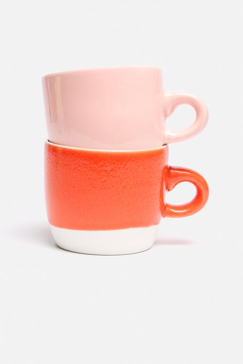 Set of 2 Colour Block Mugs