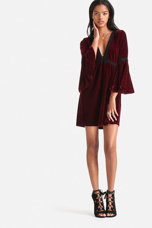 Cedar Velvet Underground Babydoll Dress