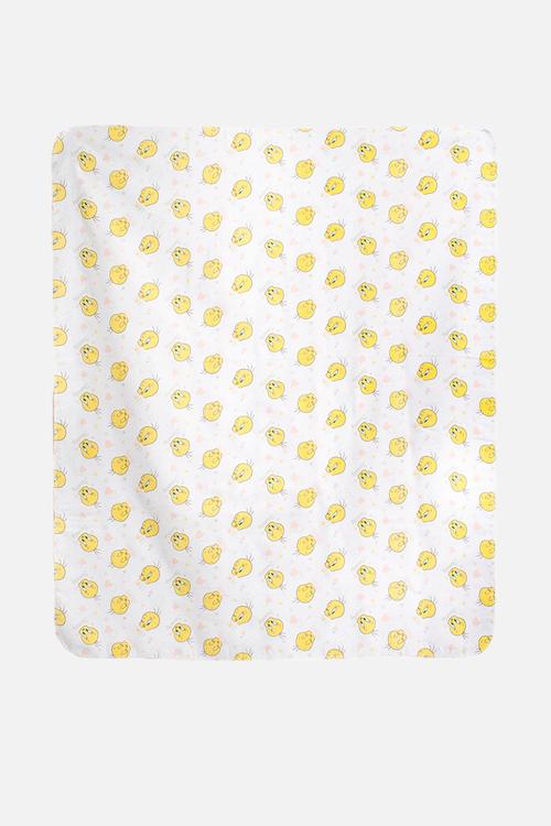 Tweety receiving blanket - yellow
