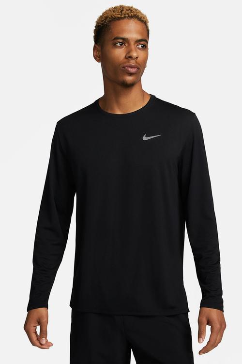Dri-FIT uv miler top ls - black & reflective silver