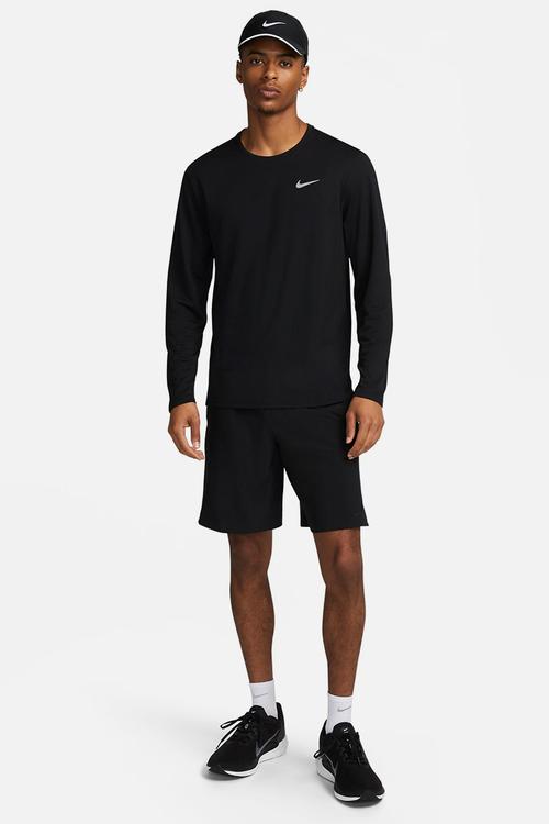Dri-FIT uv miler top ls - black & reflective silver