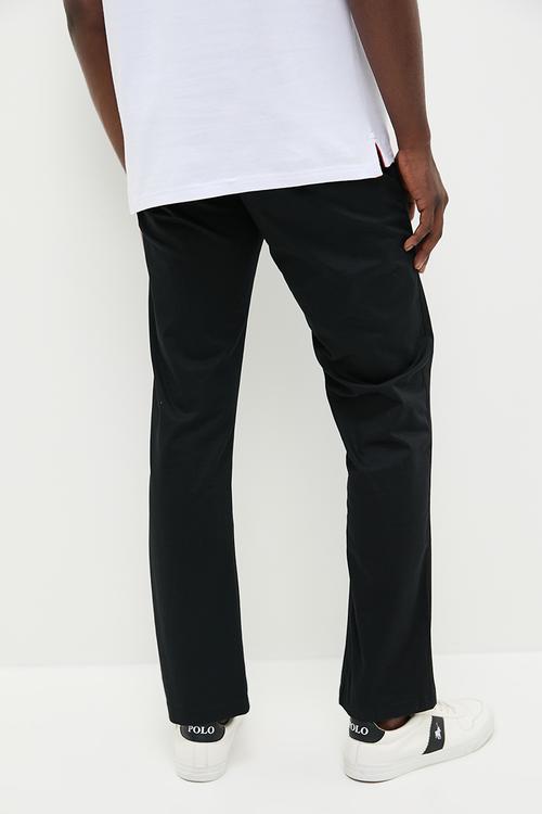 Milan milan straight leg chino - black