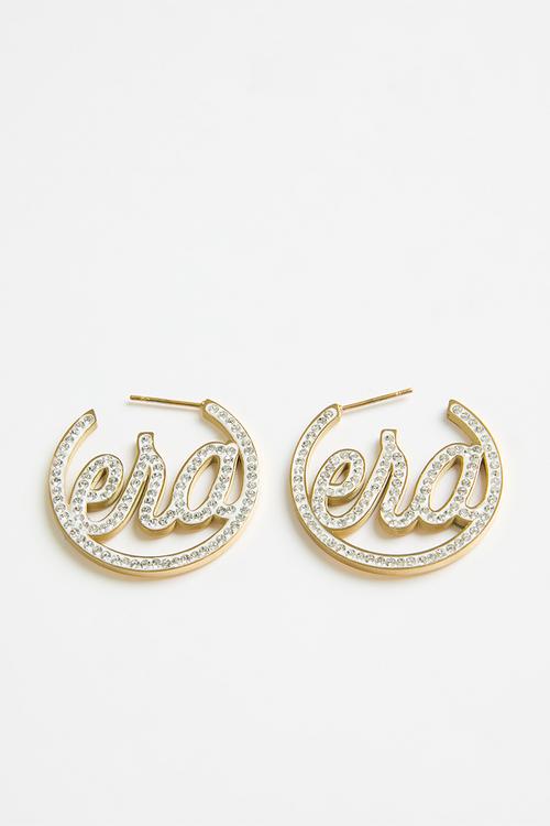 Era Logo Mini Luxe Hoop - Gold