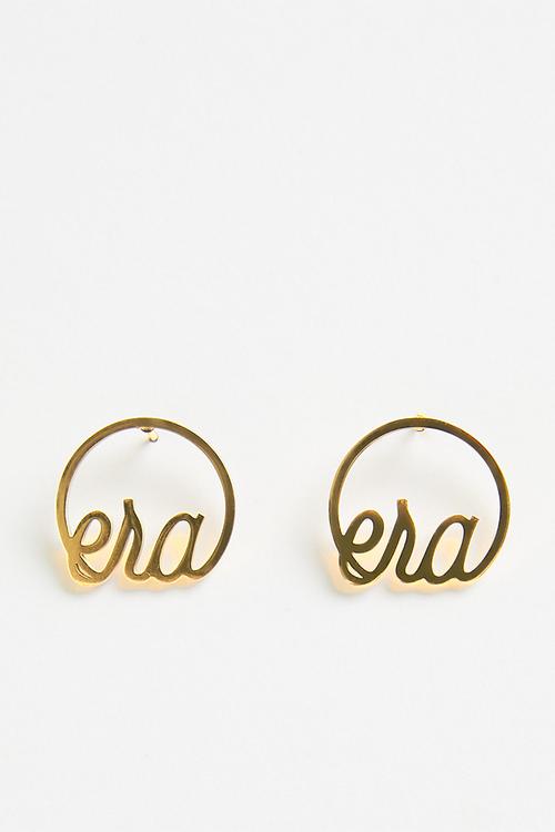 Era Logo Studs - Gold