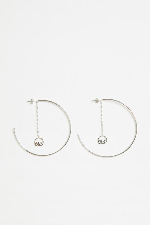 Drop Hoops - Silver