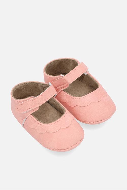 Adjustable fastener strap pumps - pink