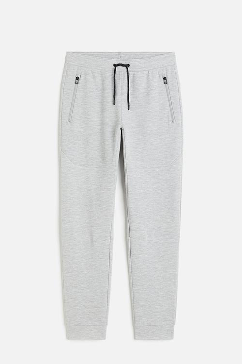 Drymove™ tapered tech joggers with zipped pockets - grey