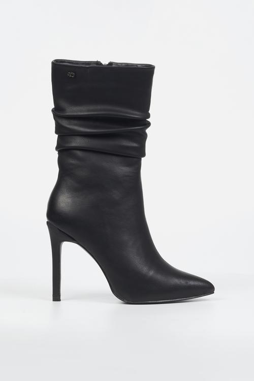 Boss 3 ruched boot - black