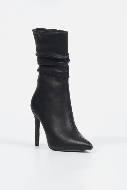 Boss 3 ruched boot - black