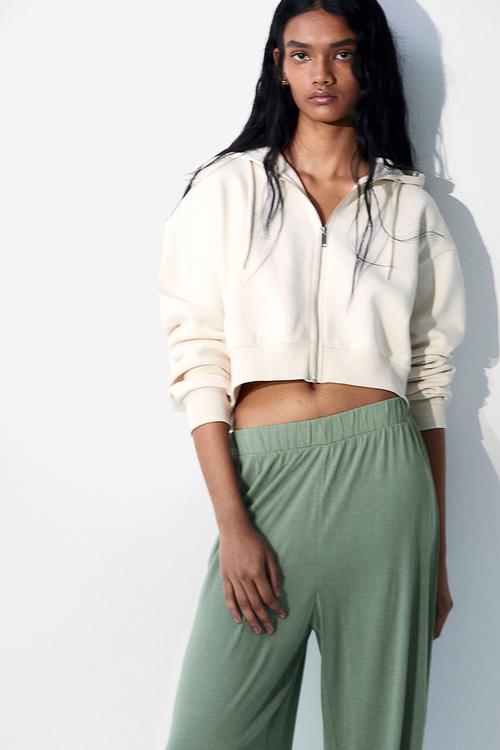 Loose fit trousers - green