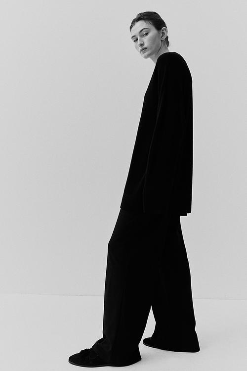 Jersey trousers - black