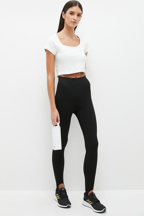 Cl wde jersey top - chalk