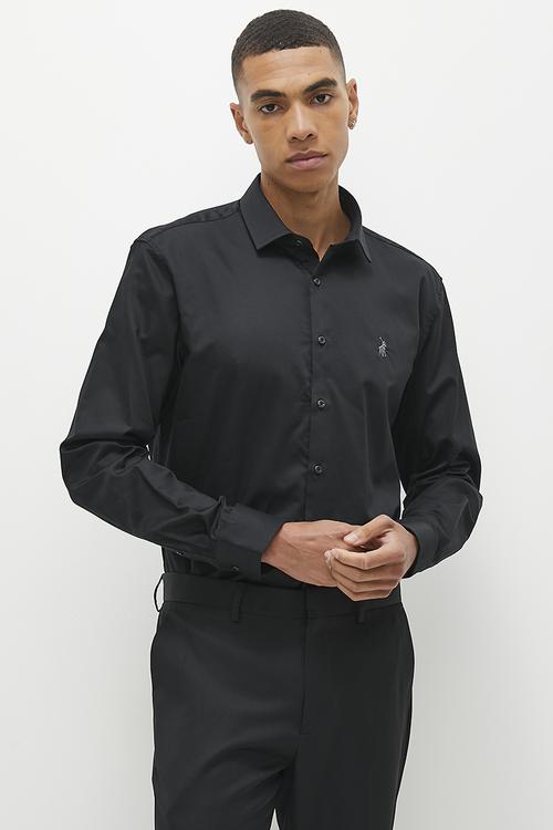 Custom fit Greig shirt - black