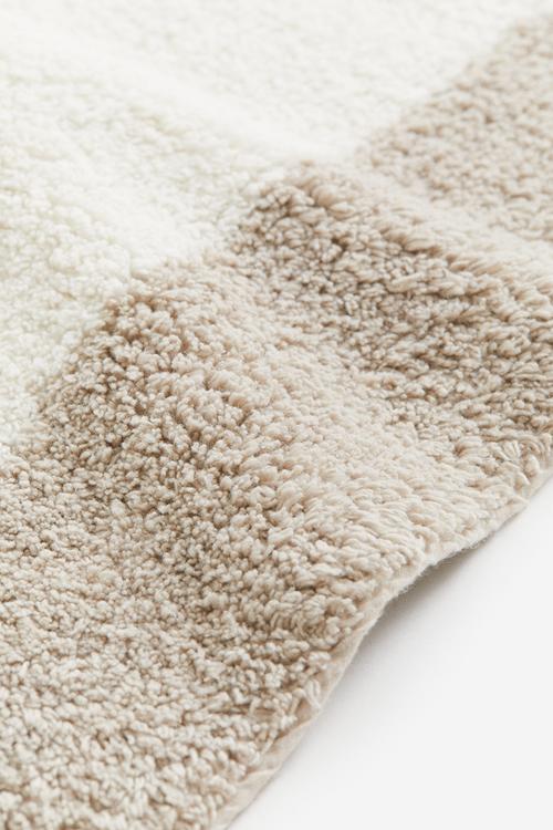 Tufted bath mat - beige