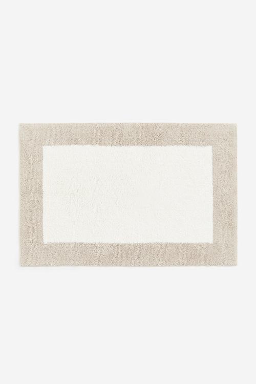 Tufted bath mat - beige