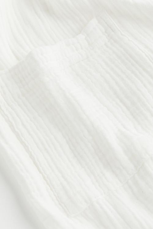 Muslin dressing gown - white