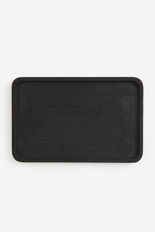 Wooden tray - black