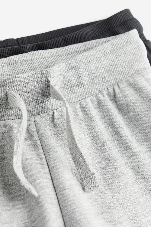 2-pack joggers - black/light grey marl