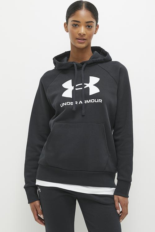 UA Rival Fleece Big Logo Hdy - Black