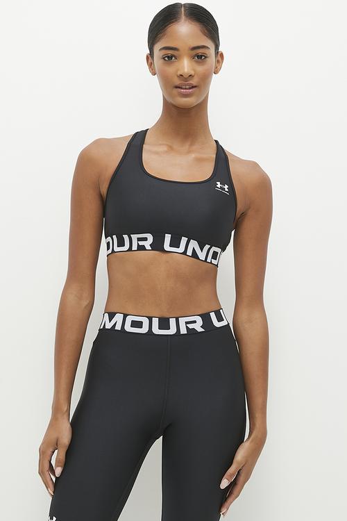UA HG Armour Mid Branded - Black