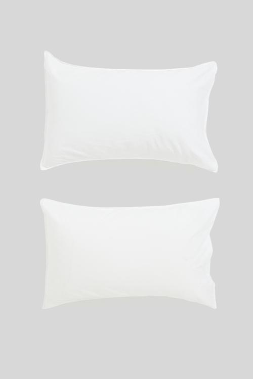 Cotton Washed Pillowcase Set 2 - Coconut