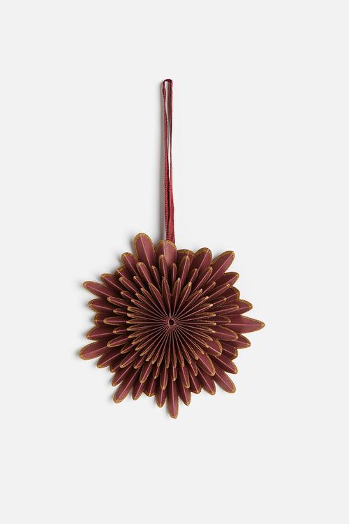 Paper christmas decoration - dark red