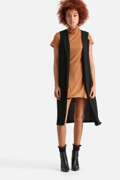 Longline Sleeveless Jacket