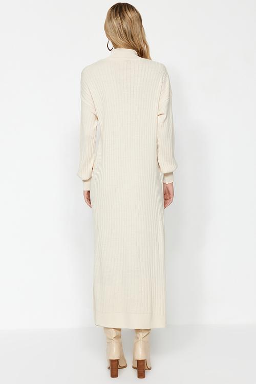 Standing  Sweater Dress - Stone