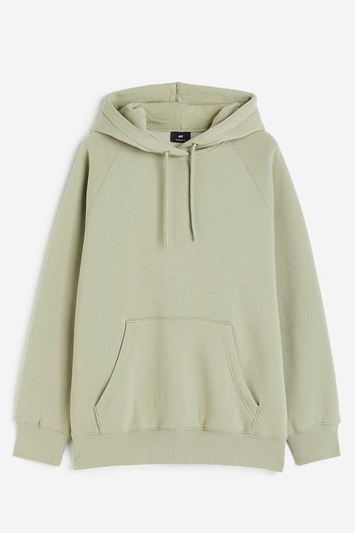 Oversized fit hoodie - light khaki green
