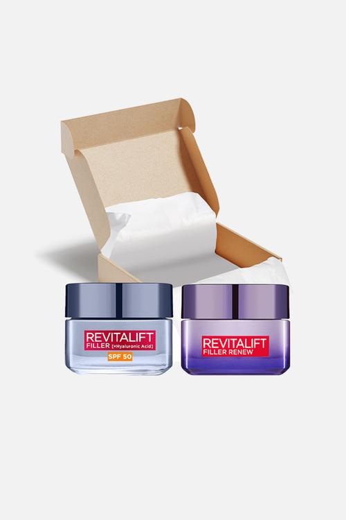 Revitalift Filler Hyaluronic Acid Day & Night Cream 2 Piece Bundle