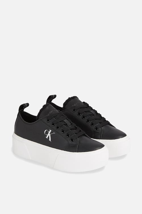 Cupsole flatform low wl lth wn - Black/Bright White