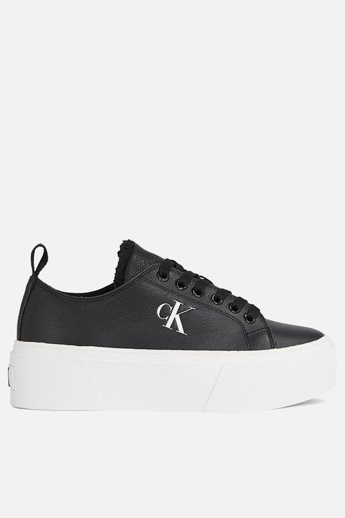Cupsole flatform low wl lth wn - Black/Bright White