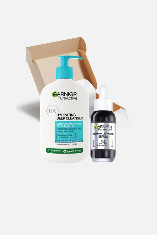 Anti-Blemish Bundle with Charcoal Serum and Hydrating Cleanser