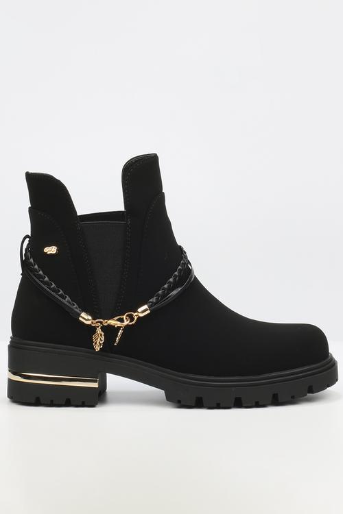 Vadar 3 trim ankle boot - black