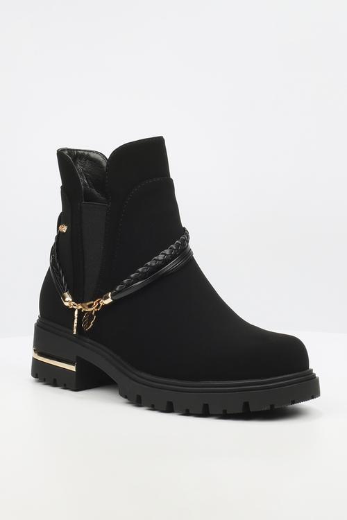 Vadar 3 trim ankle boot - black