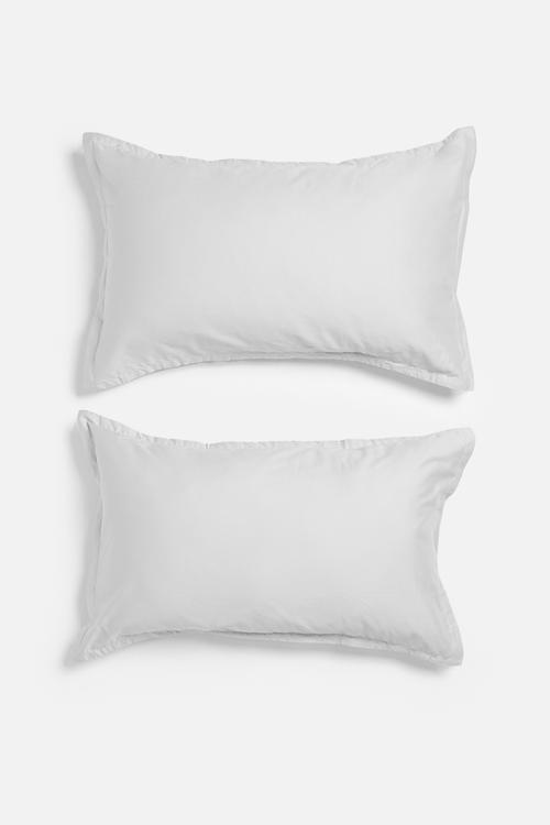 T400 Eygyptian Cotton oxford pillowcase set - Silver