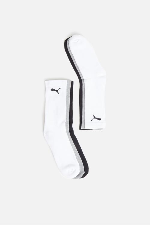 Kids 3 pack cat logo tennis sock - multi 